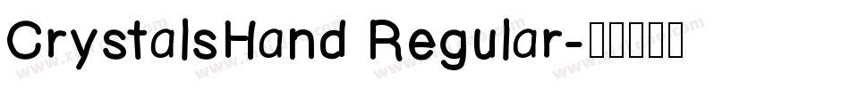 CrystalsHand Regular字体转换